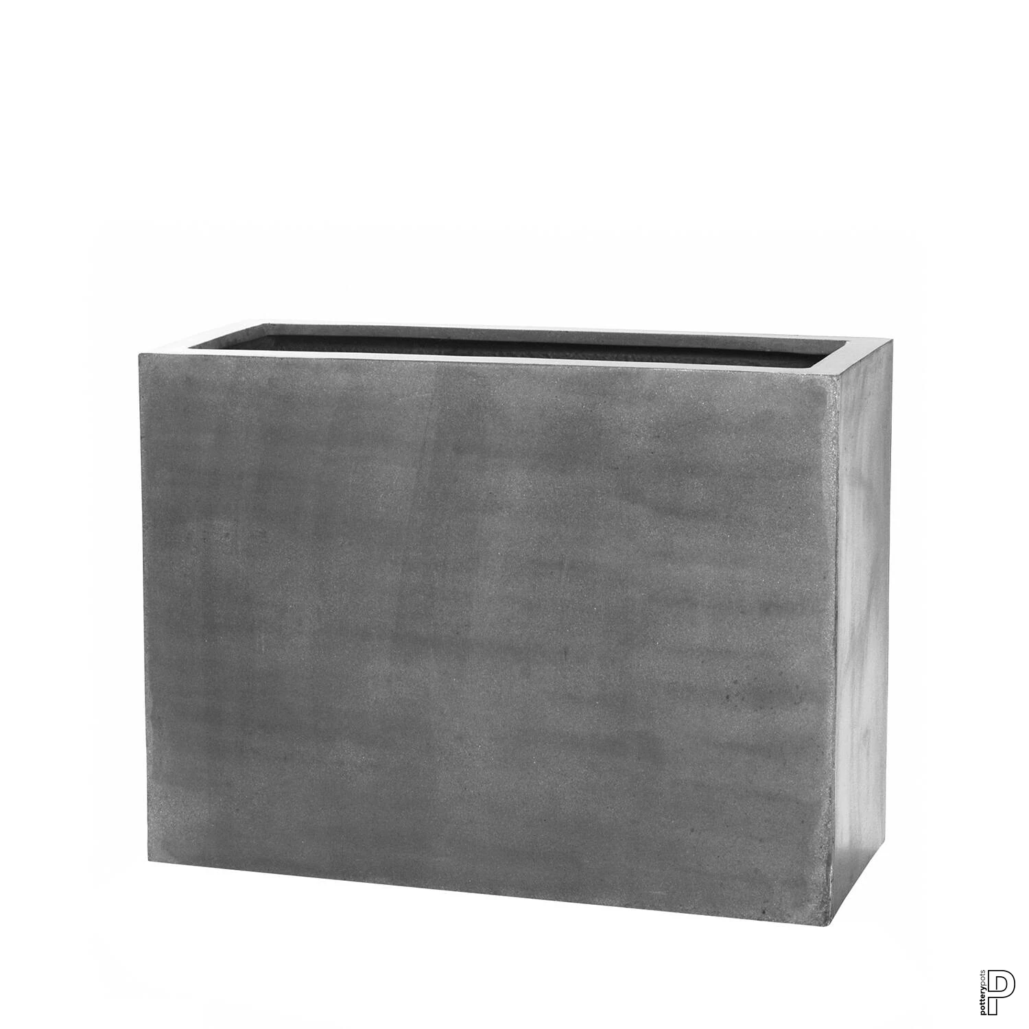 Jort L i grått, planteringskärl i Fiberstone